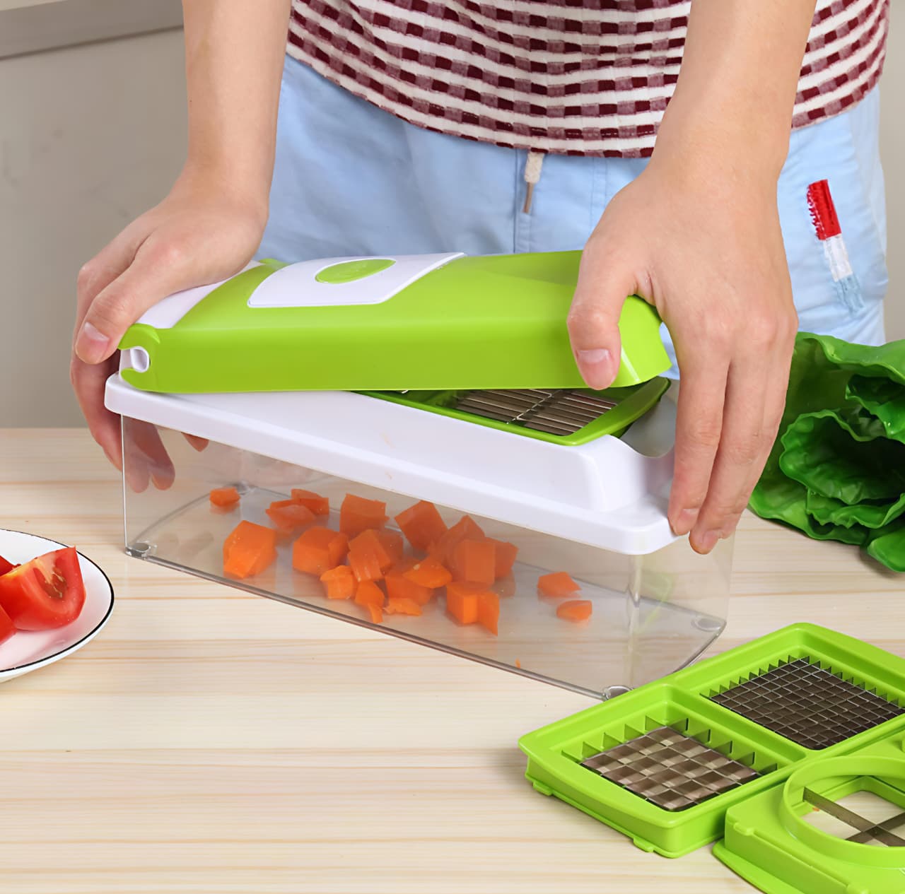 Shanchhavya™ 14-in-1 Vegetable Chopper – Food Dicer Pro Multipurpose Cutter