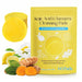 Kojic Acid & Turmeric Cleansing Pads packaging with a yellow cleansing pad and turmeric roots on a white background.