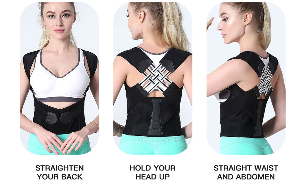 Back support & posture correction products Comfortable posture corrector for spine & shoulder support
